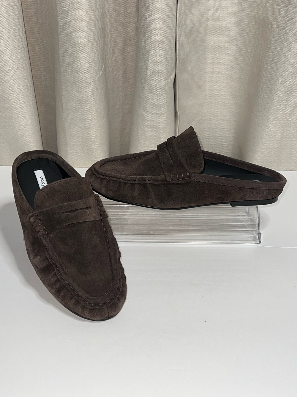 STEVE MADDEN Rafe Genuine Suede Slip-On Mules-NWOB